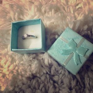 NWOT Silver CZ Ring